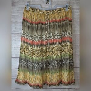 Alfred Dunner Women's Maxi Skirt With Elastic Waist & Drawstring Size 16